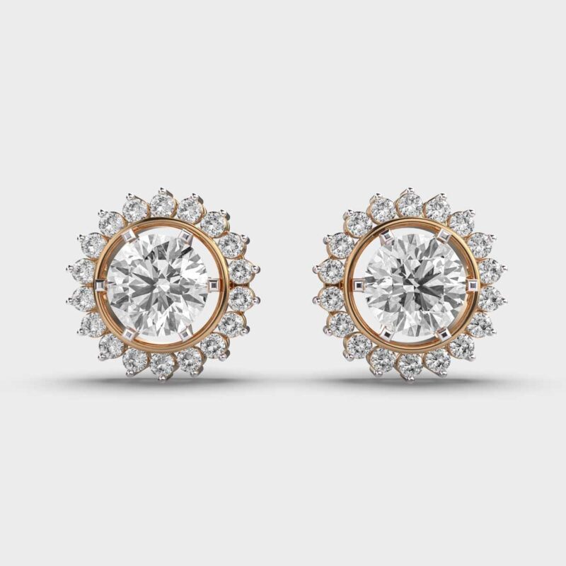 Sunbeam Spark Diamond Studs – View 1