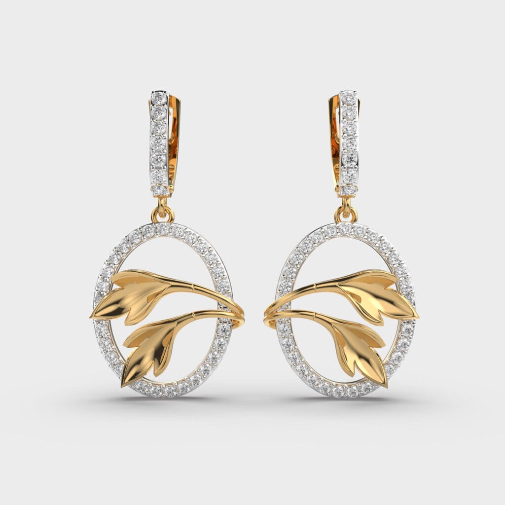 Jubilant Glow Diamond Earrings – View 1