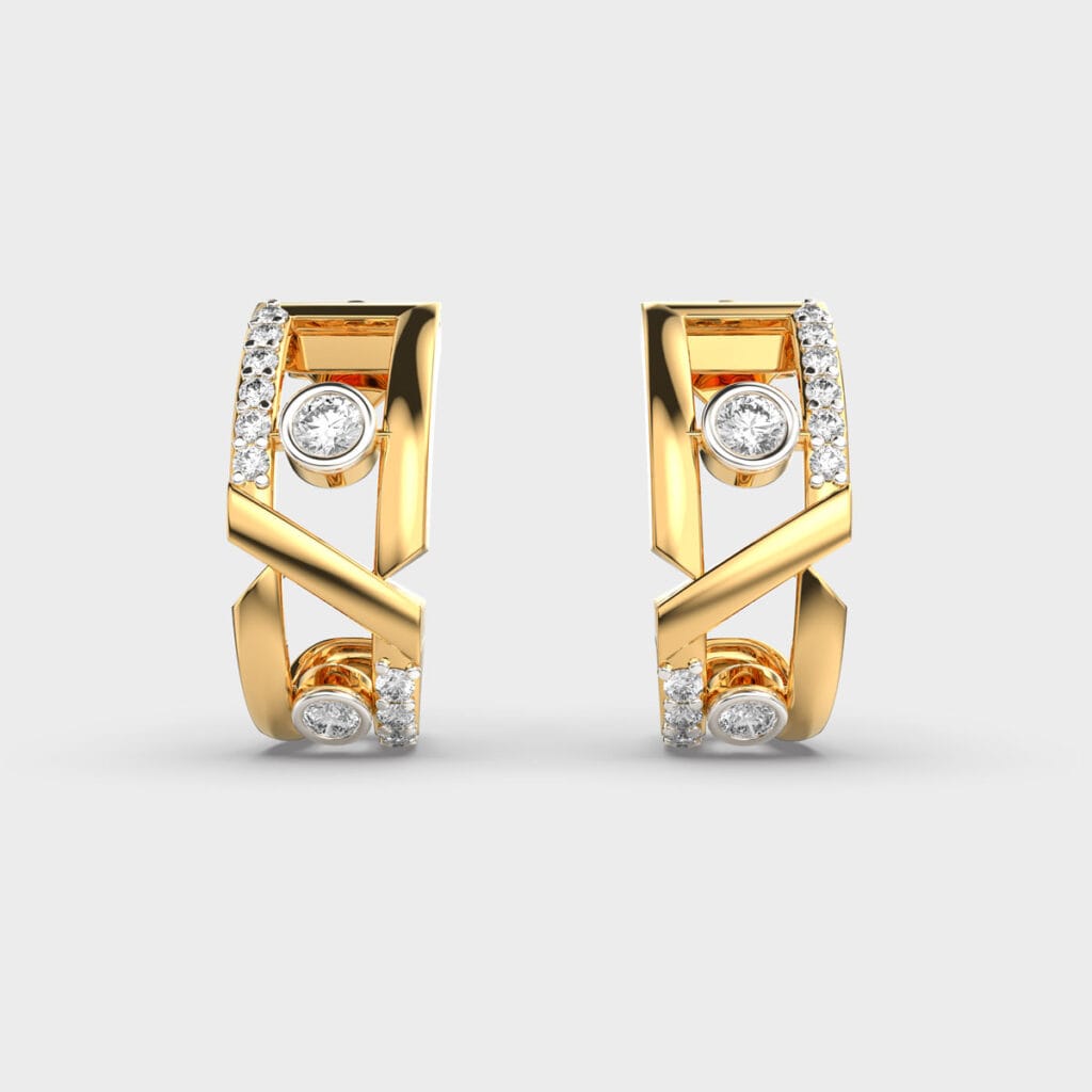 Artisan Spark Diamond Earrings – View 1