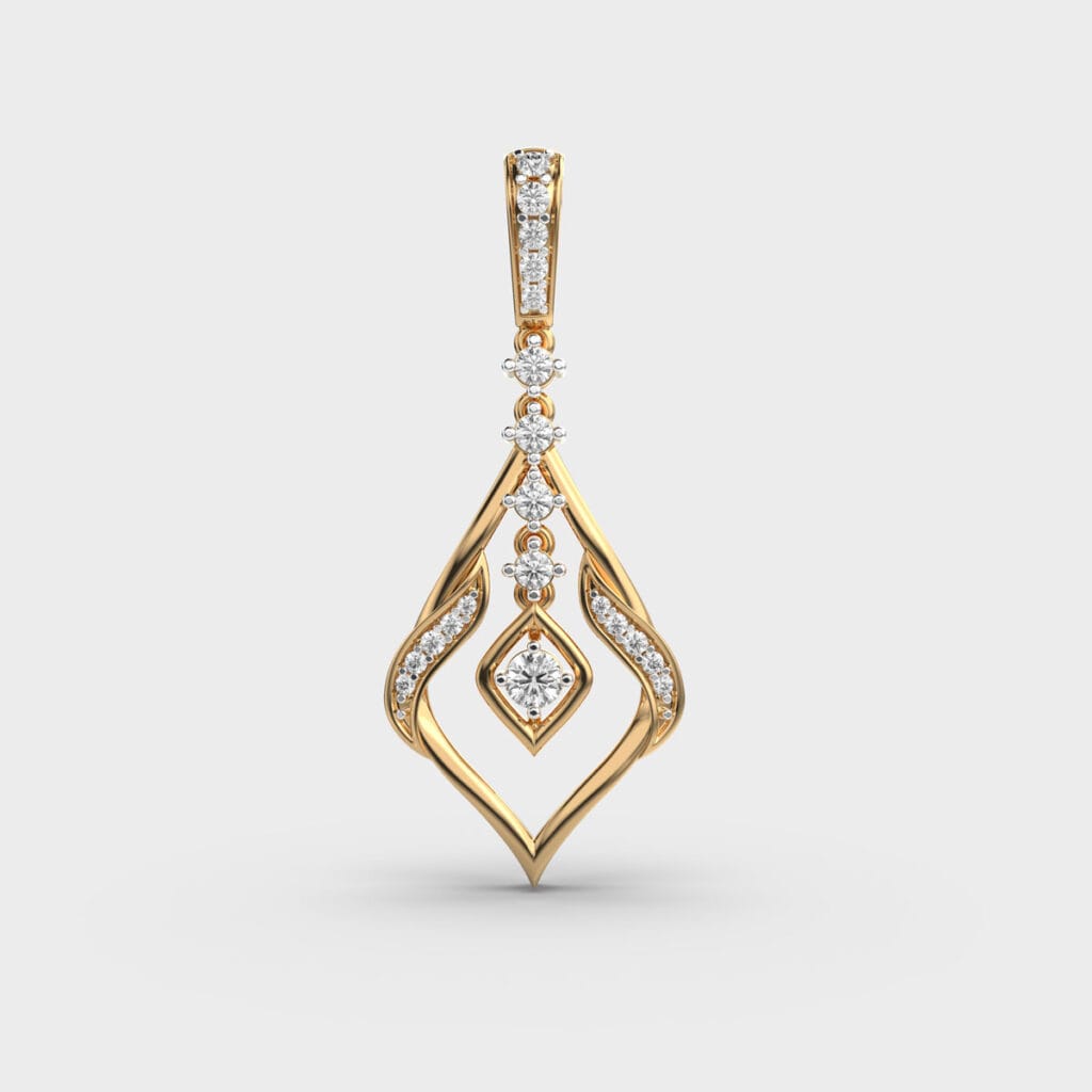 Mystic Swirl Diamond Pendant – View 1