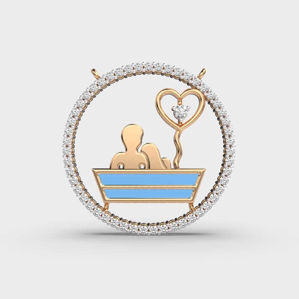 Heartfelt Charm Diamond Pendant – View 1