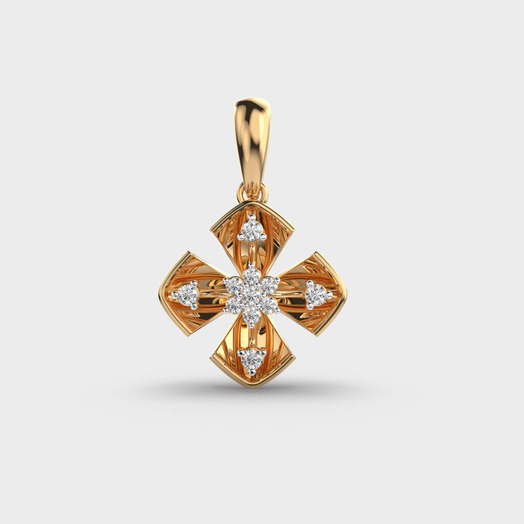 Island Bloom Diamond Pendant – View 1