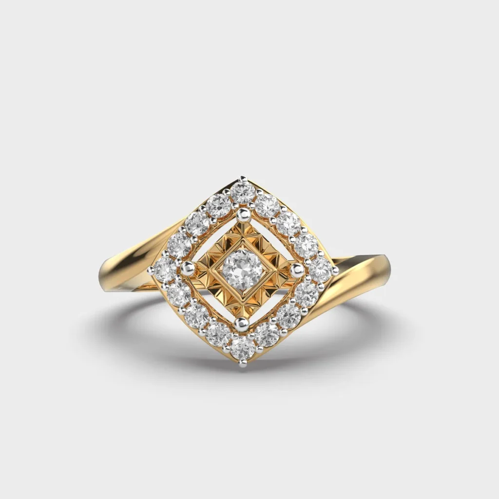 Elegant Quartet Diamond Ring – View 1