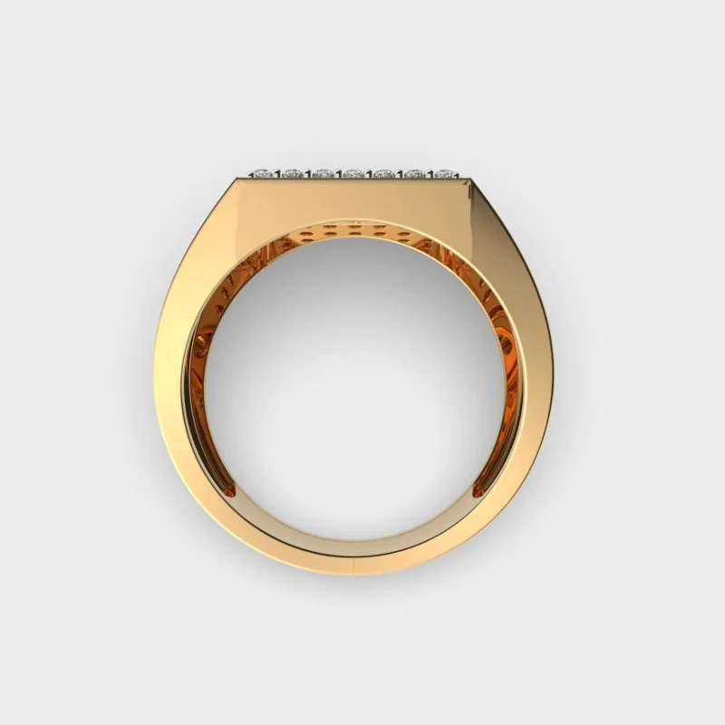 Bold Statement Chunky Men’s Diamond Ring - Image 4