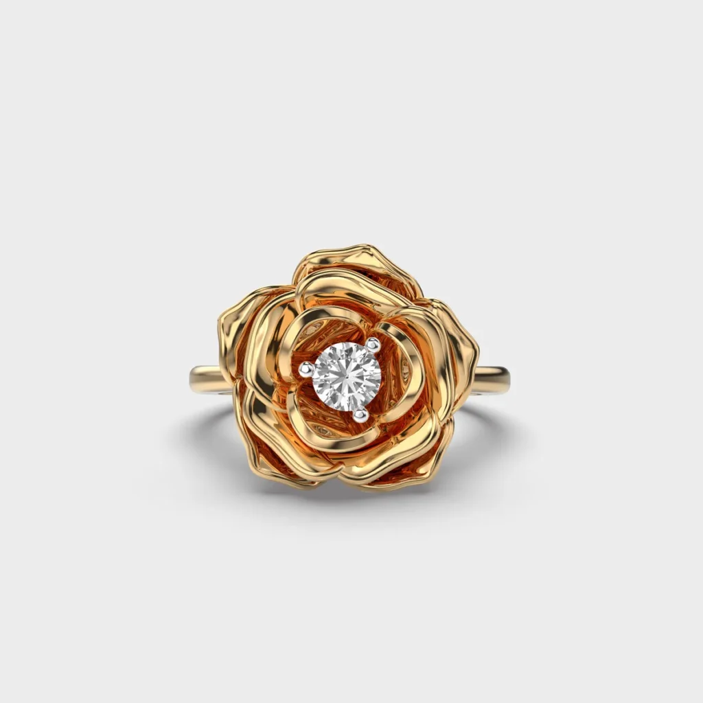 Rosette Glow Diamond Ring – View 1