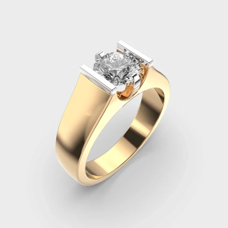 Majestic 1 Carat Men’s Crown Ring - Image 2