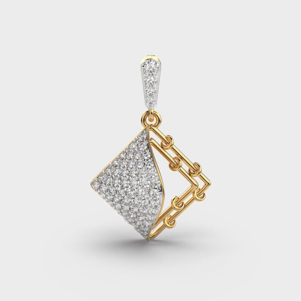 Angular Beauty Diamond Pendant – View 1