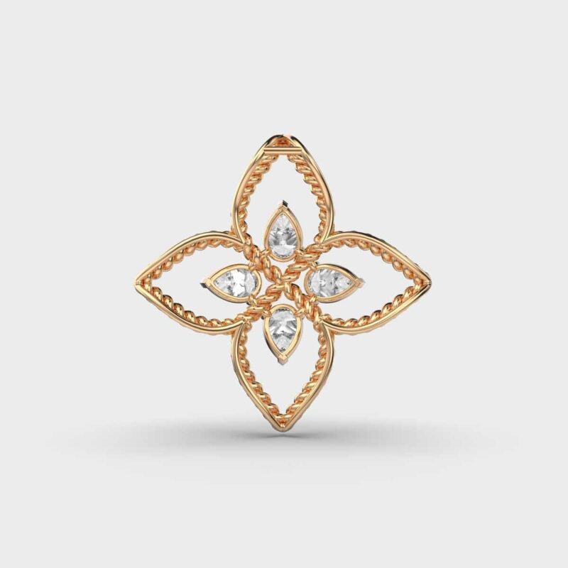 Blossom Radiance Diamond Pendant – View 1