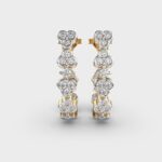 Cascading Star Diamond Hoops – View 1