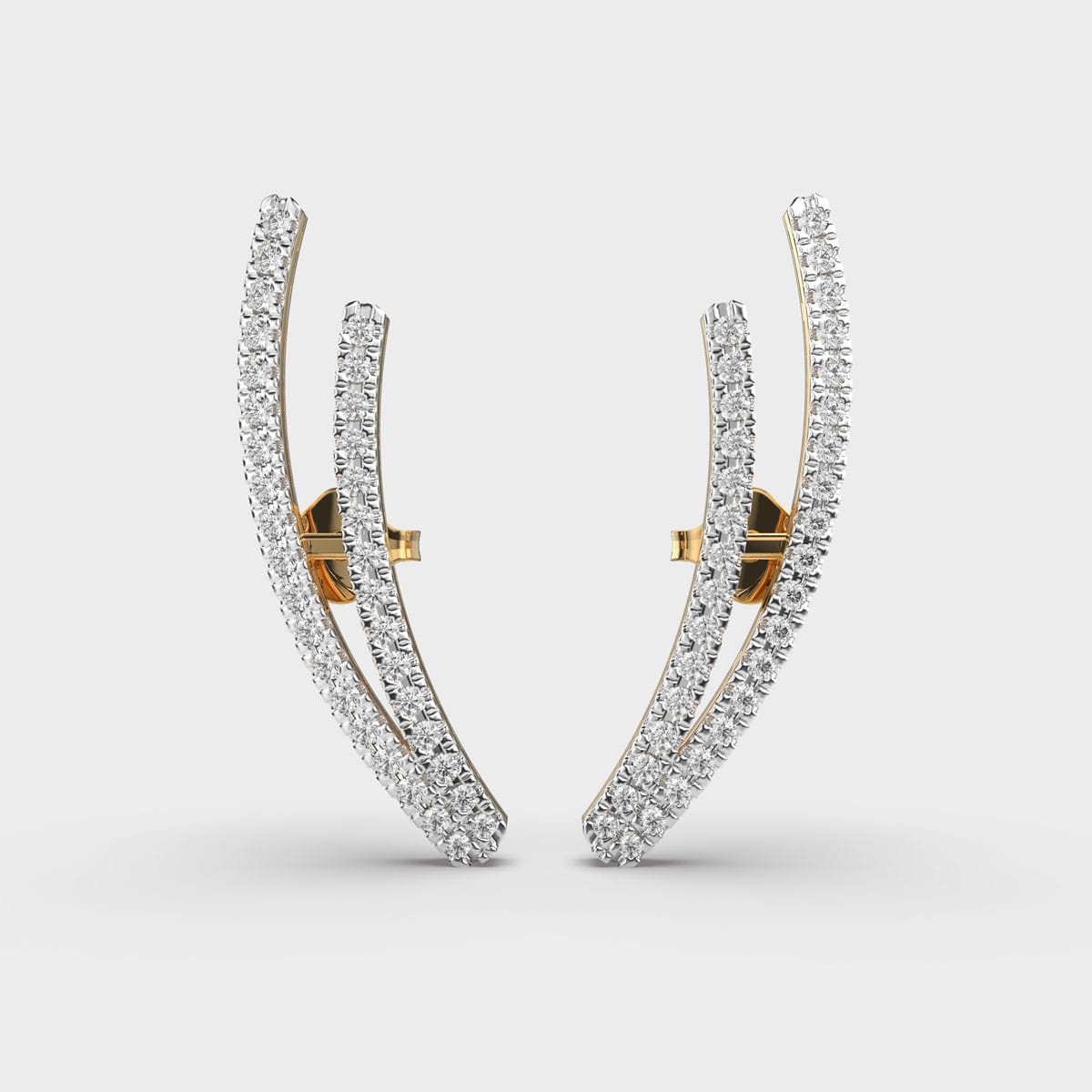 Celestial Arc Diamond Earrings – View 1