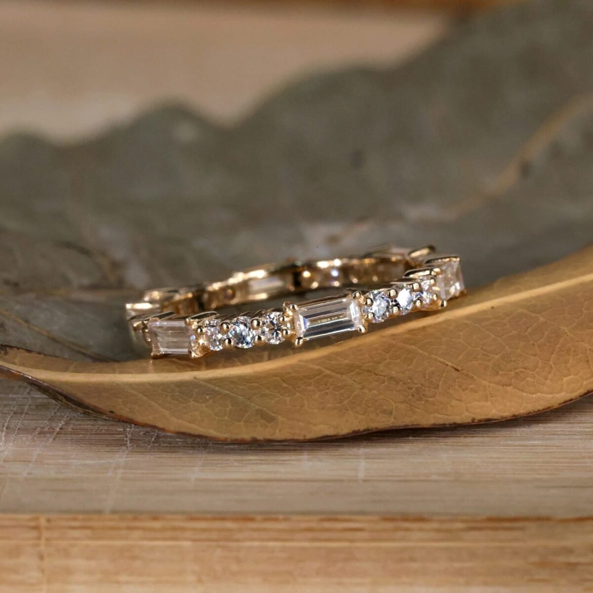 Celestial Circle Full Eternity Diamond Wedding Band – View 1