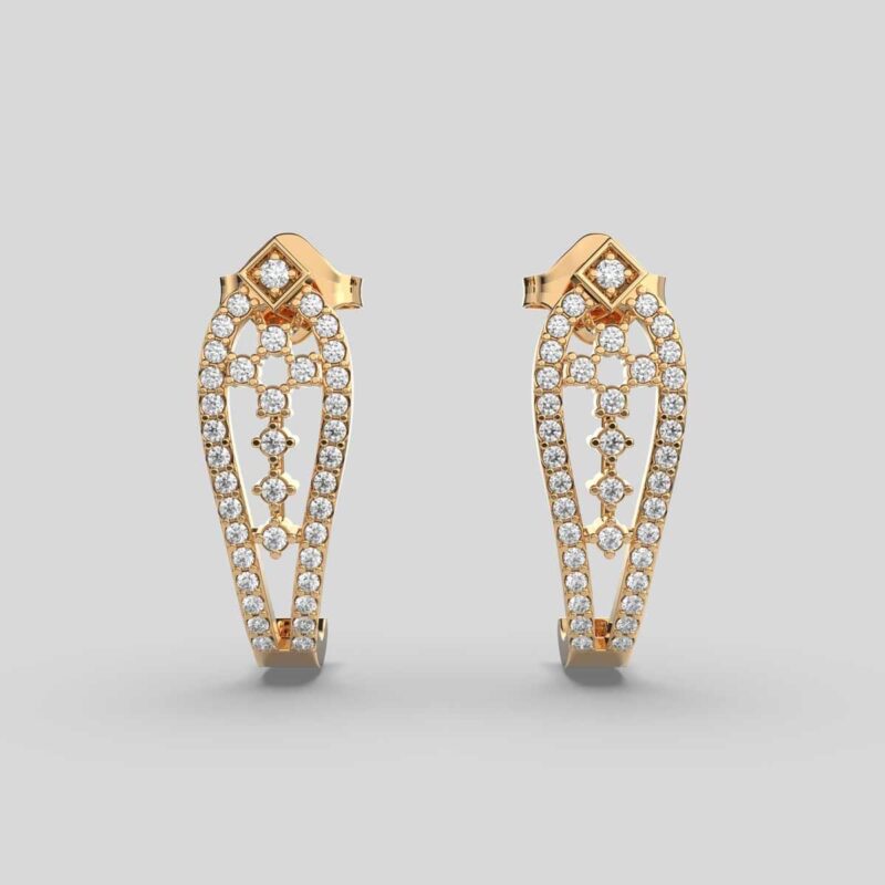 Charmed Glow Diamond Hoops – View 1