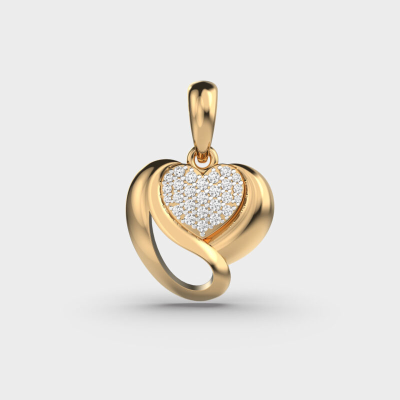 Cherished Romance Diamond Pendant – View 1