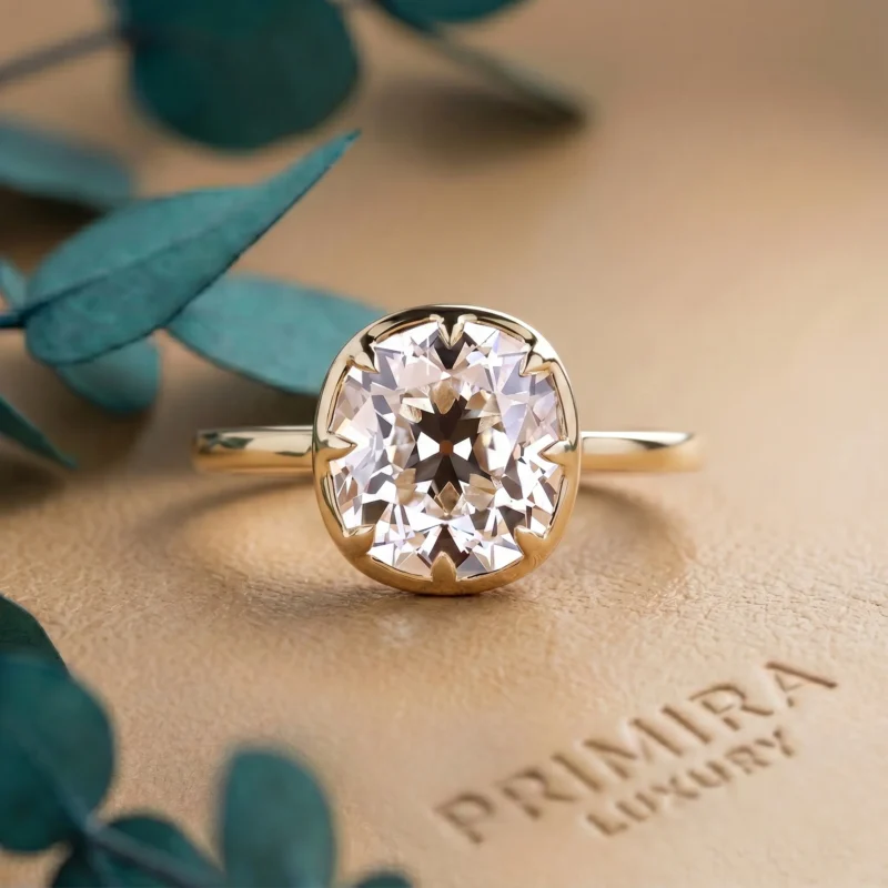 Vintage Glow 2 Carat Cushion Solitaire Ring