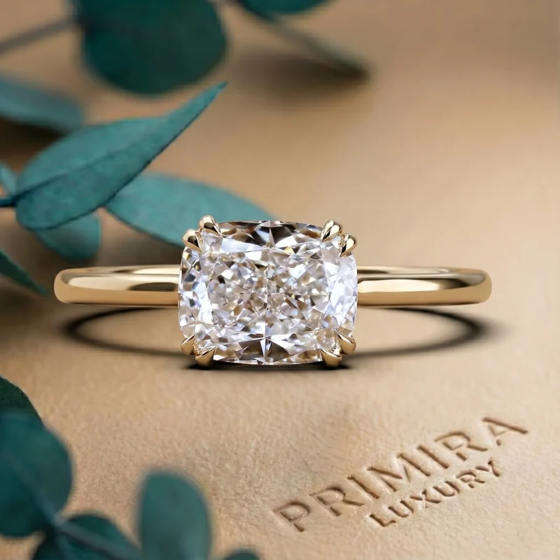 Horizons 1.5 Carat Cushion Solitaire Ring