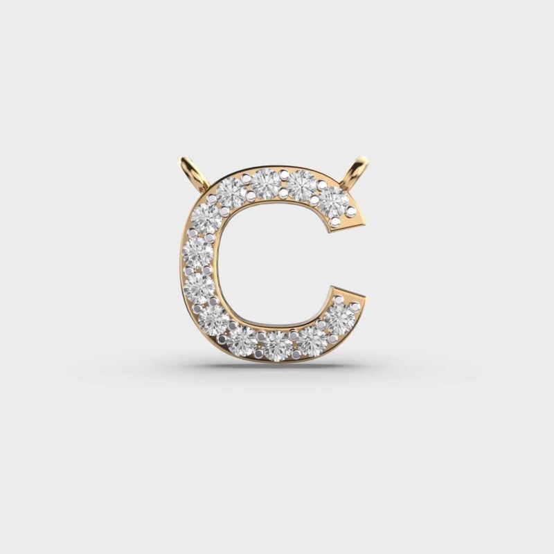 Confident C Diamond Pendant – View 1