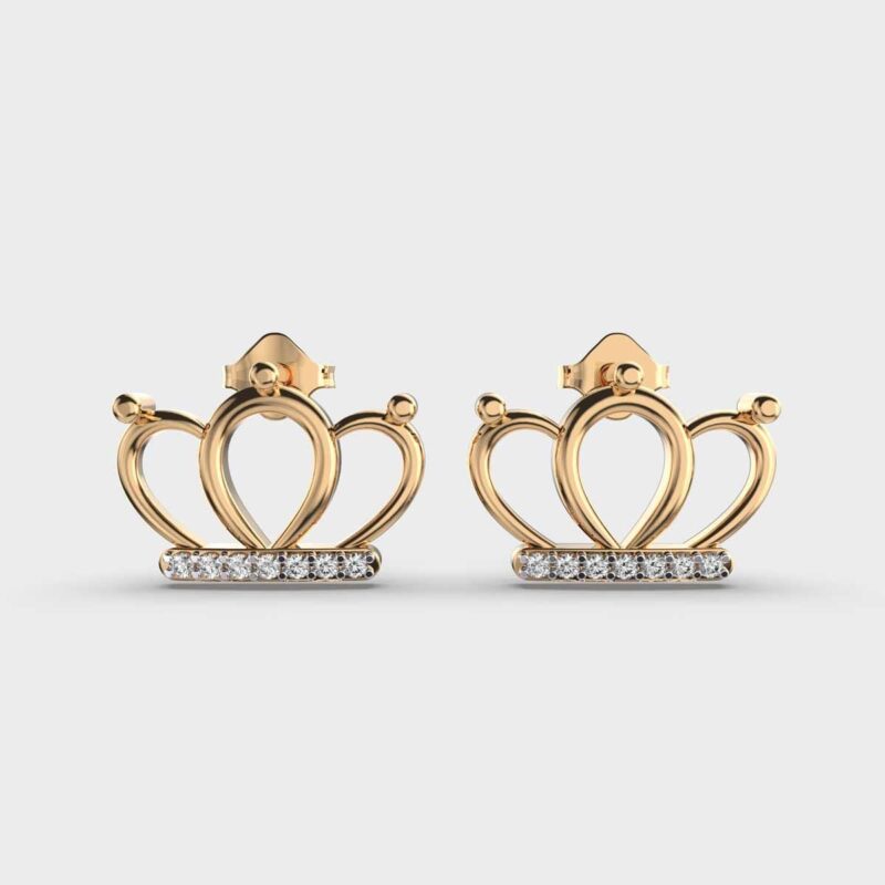 Crown Jewel Kids Diamond Studs – View 1