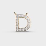 Dazzling D Diamond Pendant – View 1