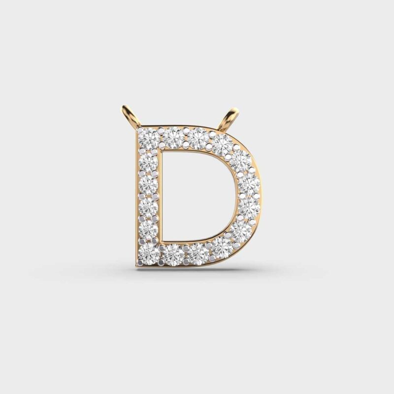 Dazzling D Diamond Pendant – View 1