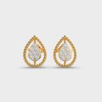Dewdrop Halo Diamond Earrings – View 1