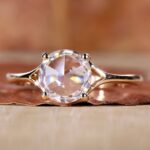 Elysian Rose Cut Solitaire Diamond Ring – View 1