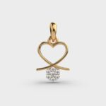 Enchanted Heart 0.25 Carat Round Diamond Pendant Enchanted Heart Diamond Pendant – View 1