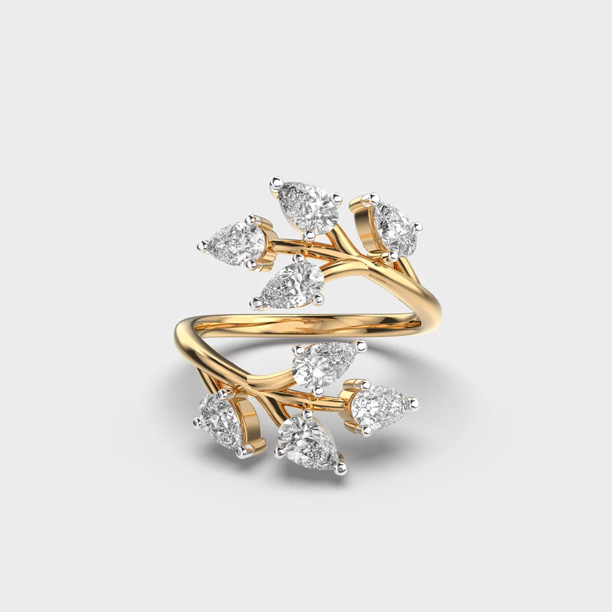 Enchanted Pear Diamond Ring – View 1