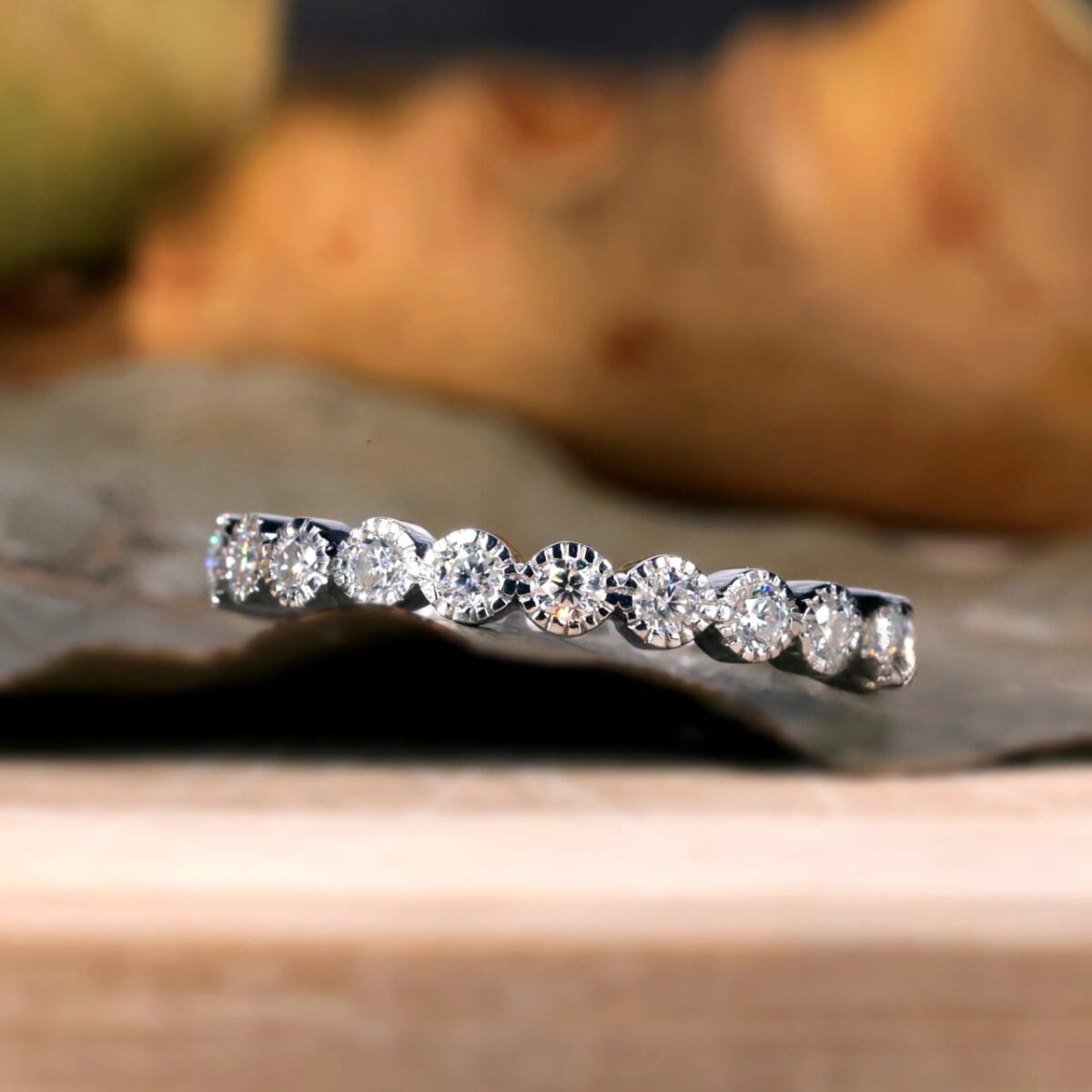 Endless Brilliance Bezel-Set Round Diamond Eternity Ring – View 1