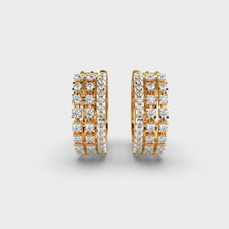 Endless Grace Diamond Hoops – View 1
