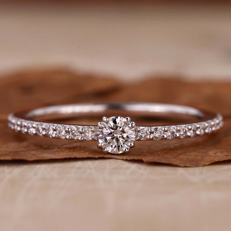 Essence Round Minimalist Ring – View 1