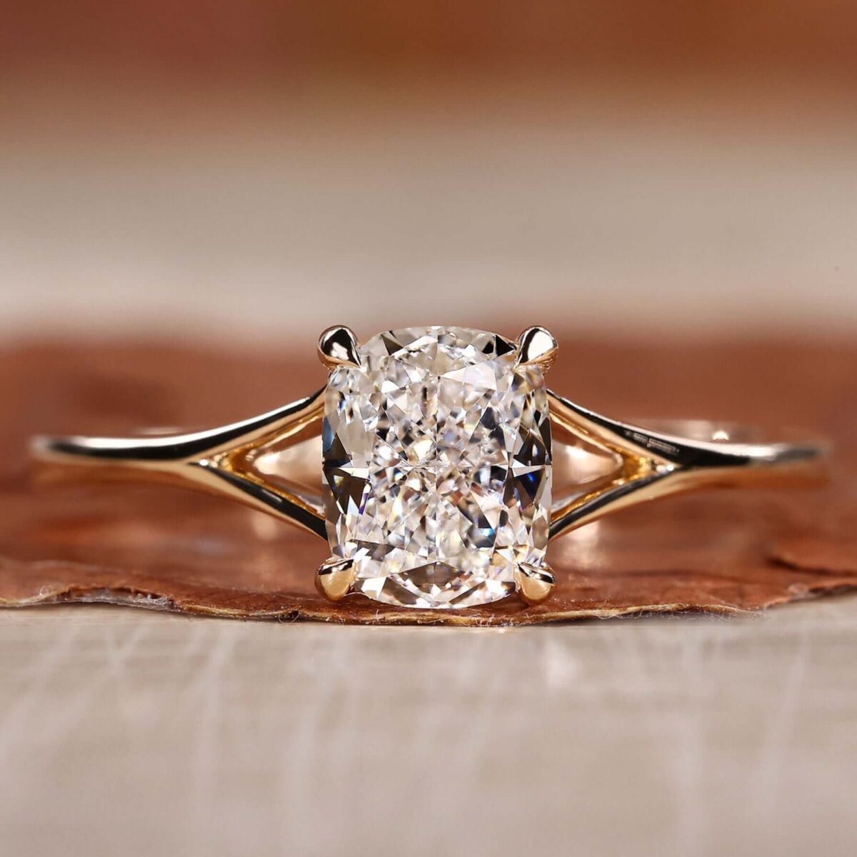Eterna Cushion Solitaire Ring – View 1