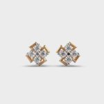 Eternal Blessing 0.25 Carat Round White Diamond Studs Eternal Blessing Diamond Swastik Studs – View 1