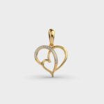 Eternal Embrace 0.25 Carat Round White Diamond Cluster Pendant