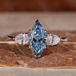 Eternal Grace 1.50 CT Marquise Diamond Trio Ring – View 1