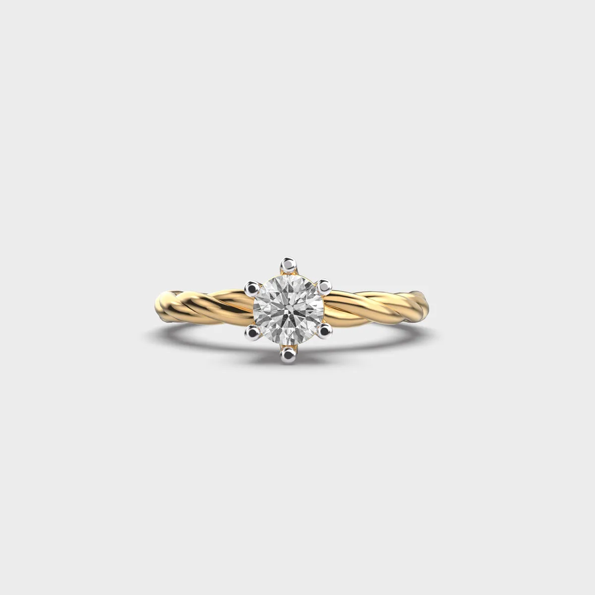 Eternal Spiral Diamond Ring – View 1
