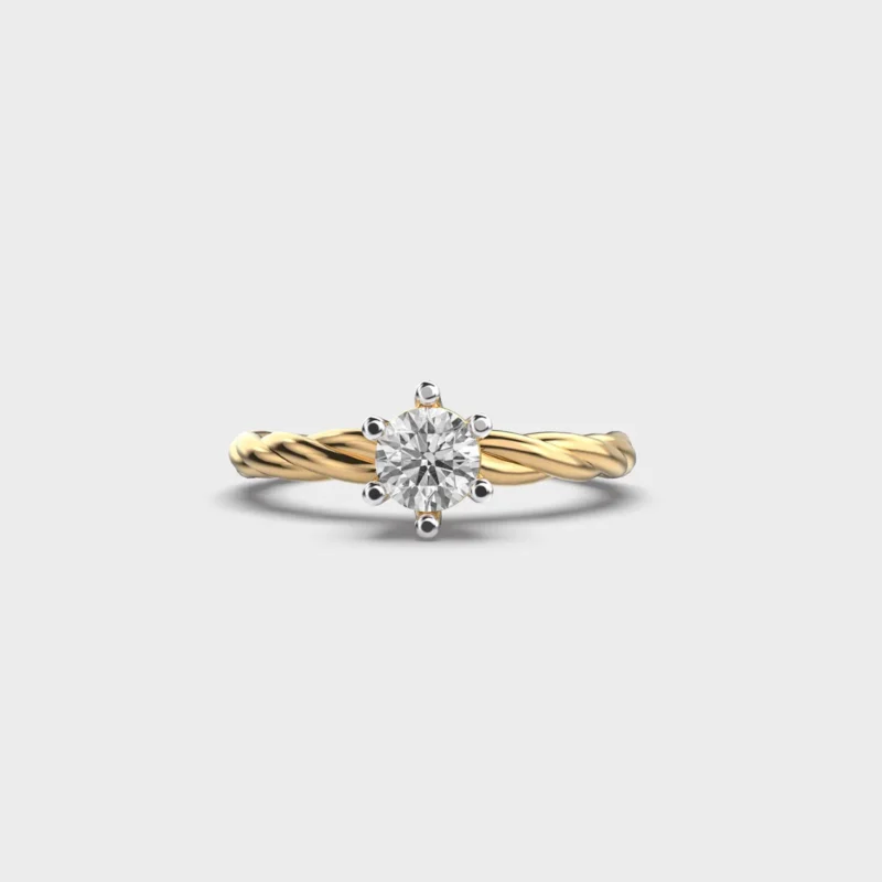 Eternal Spiral Diamond Ring – View 1