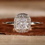 Ethereal Cushion Halo Ring – View 1