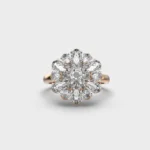 Ethereal Rose 1 Carat Pear Diamond Solitaire Ring Ethereal Rose Pear Ring – View 1