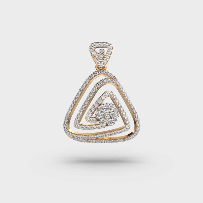 Ethereal Whirl Diamond Pendant – View 1