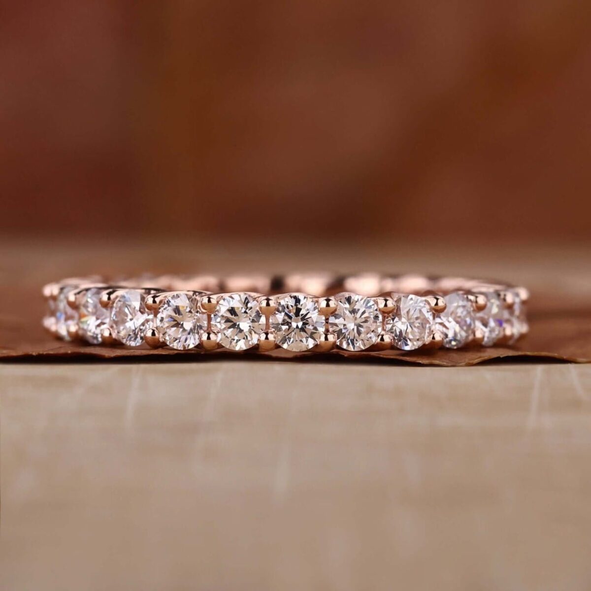 Everlasting Glow Round Diamond Stackable Band – View 1
