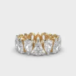 Everlasting Grace Pear Eternity Band – View 1