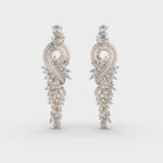 Exotic Blossom Diamond Danglers – View 1