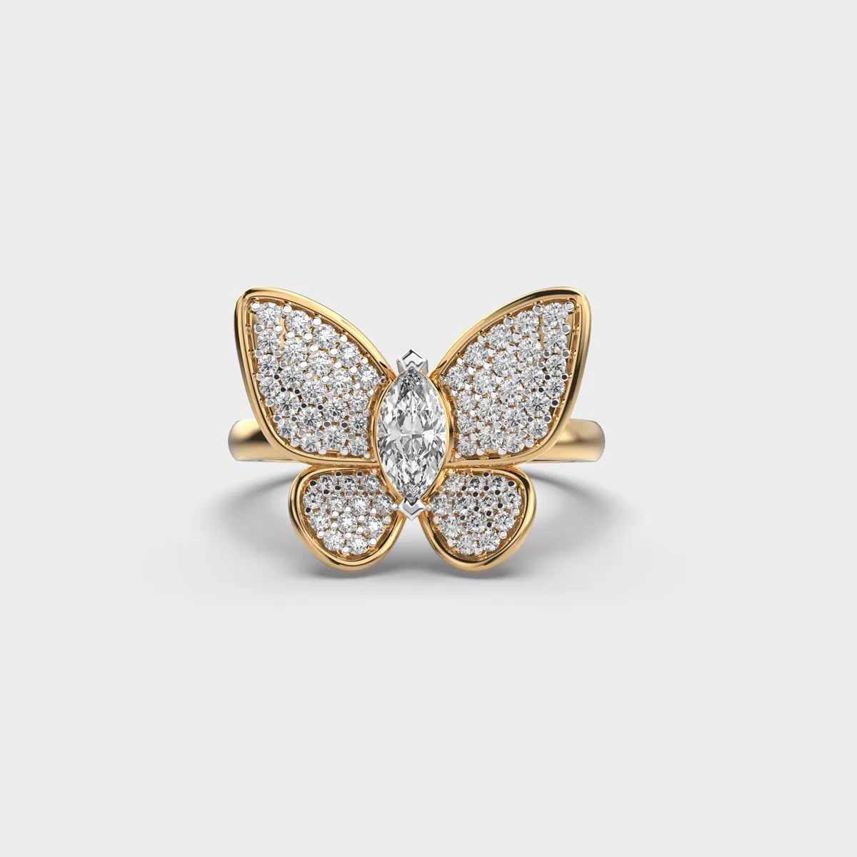 Fluttering Grace Diamond Ring – View 1