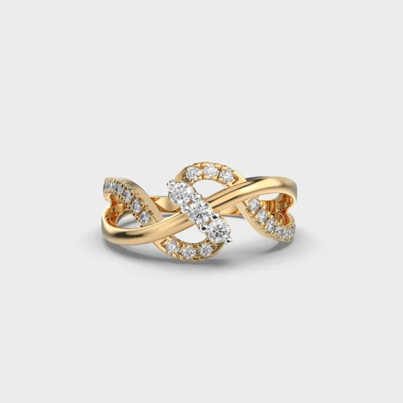Glimmering Tide Diamond Ring – View 1