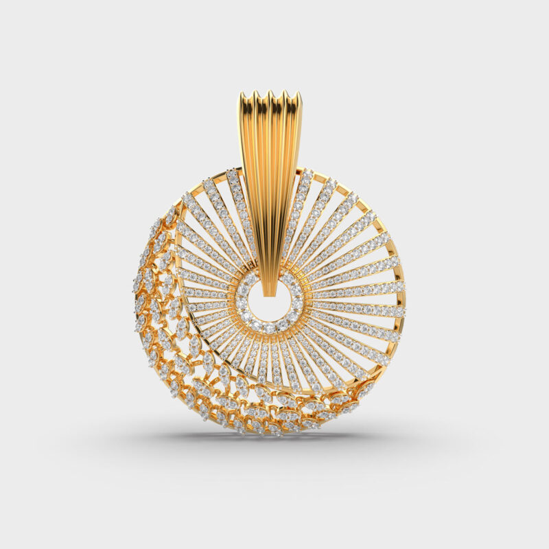 Glittering Charm Diamond Pendant – View 1