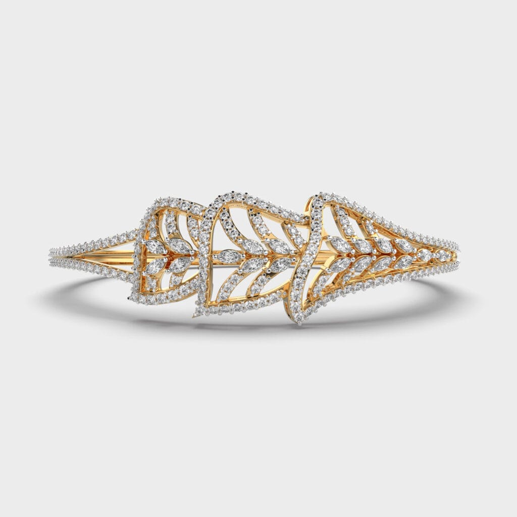 Golden Blossom Diamond Bracelet – View 1