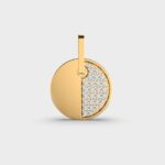 Golden Love 0.25 Carat Round White Cluster Pendant Golden Love Diamond Pendant – View 1