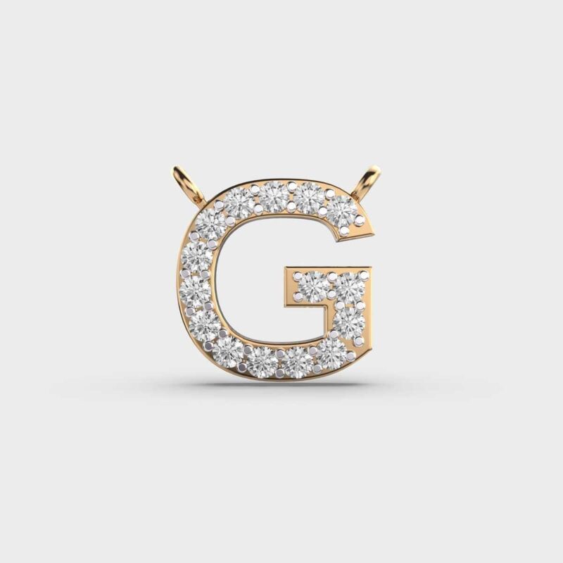 Graceful G Diamond Pendant – View 1