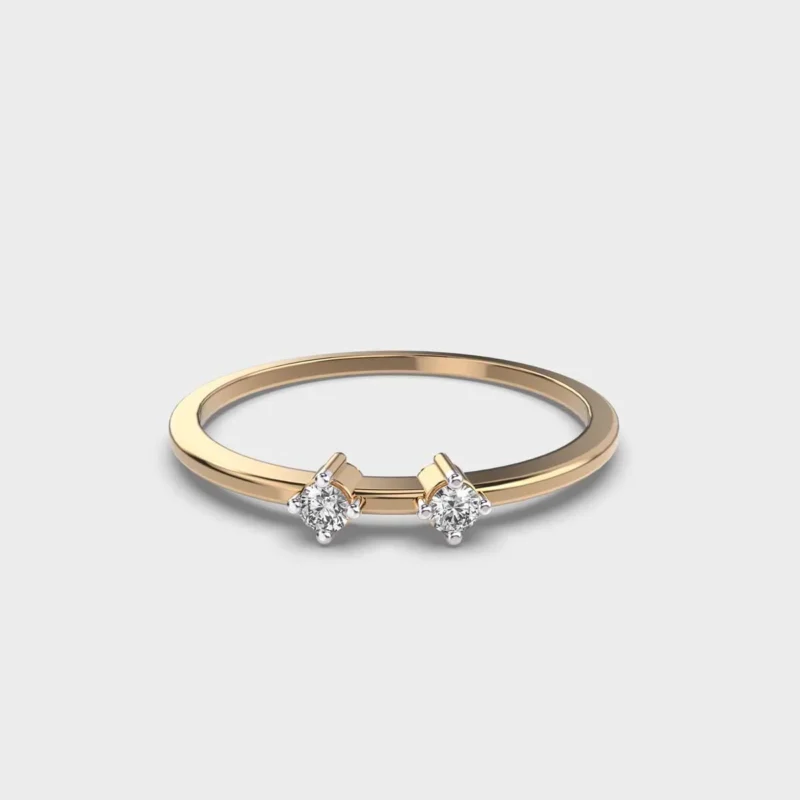 Graceful Orbit Diamond Ring – View 1