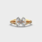 Graceful Petal Diamond Ring – View 1
